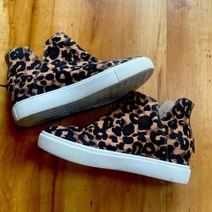 Steve Madden leopard sneakers